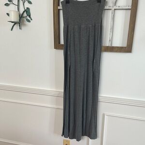 Gray Maxi Skirt